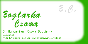 boglarka csoma business card
